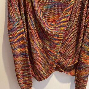 Multicolor Knit Sweater - Crew Neck